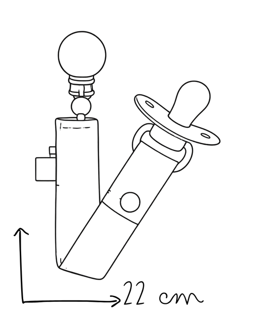 Attache-tétine assorti en tissu