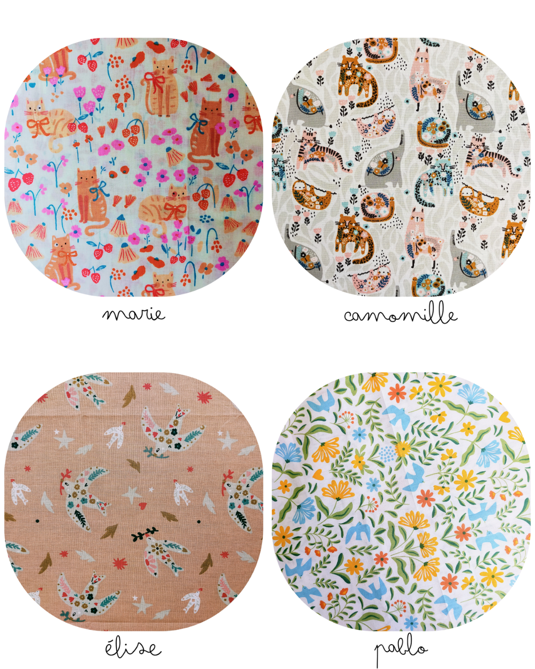Bavoirs Nuage ● Imprimés Floraux