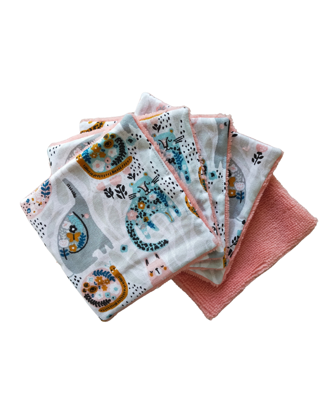 Lingettes en Bambou ● Imprimés Animaux