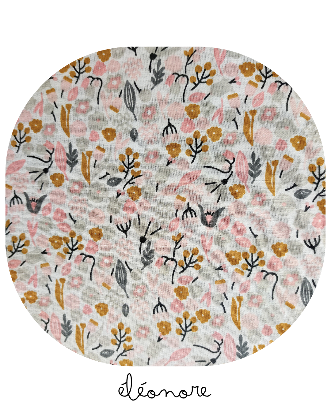Motif : Imprimé liberty blanc fleurs roses ors et grises
Composition : 100 % coton
Certification : Oeko-Tex Standard 100 (garanti sans substances nocives)
Entretien : Lavage en machine à 30 °C